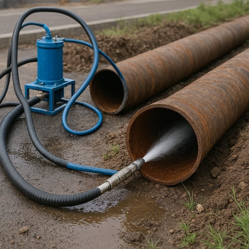 Гидродинамическая прочистка водопроводных труб в Пушкине