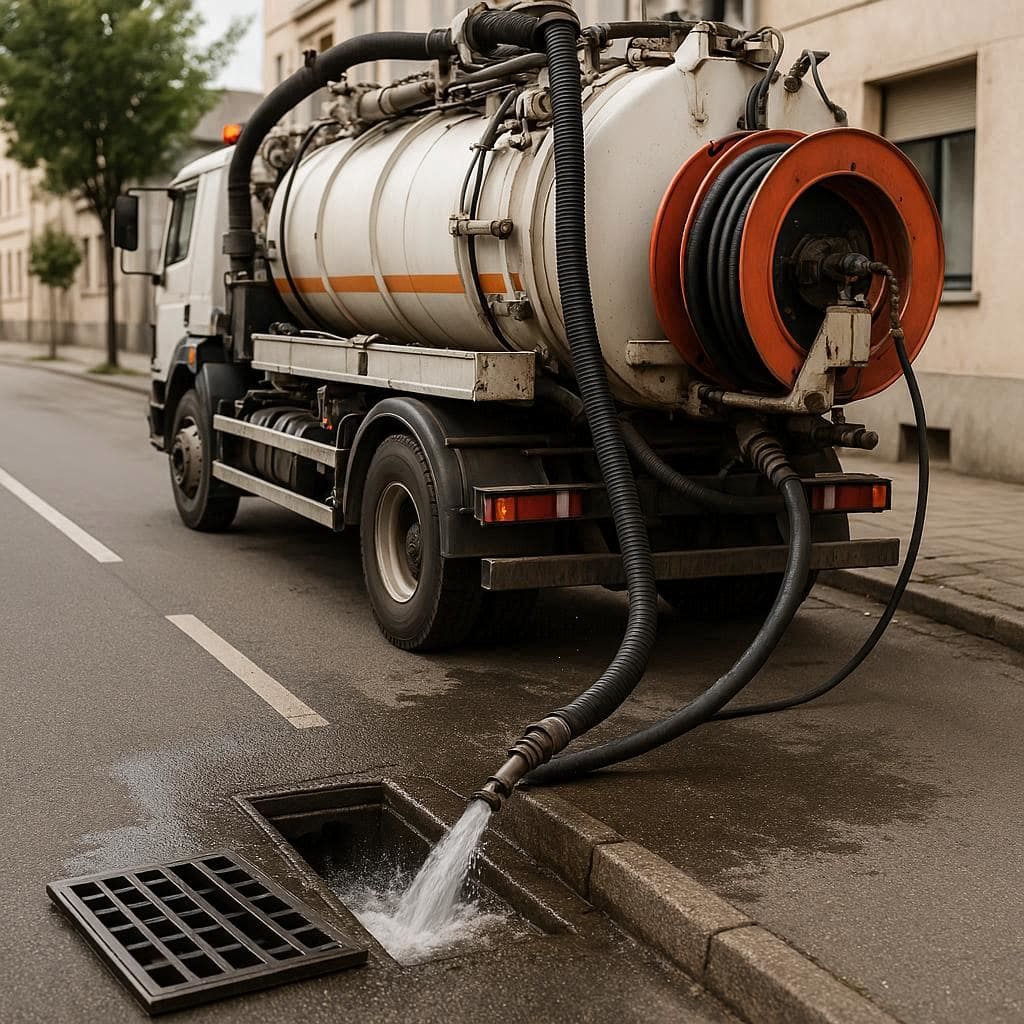 Прочистка уличной канализации в Пушкине